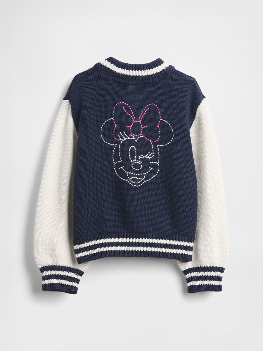 Bomber blu in puro cotone per bambina Bambina_2