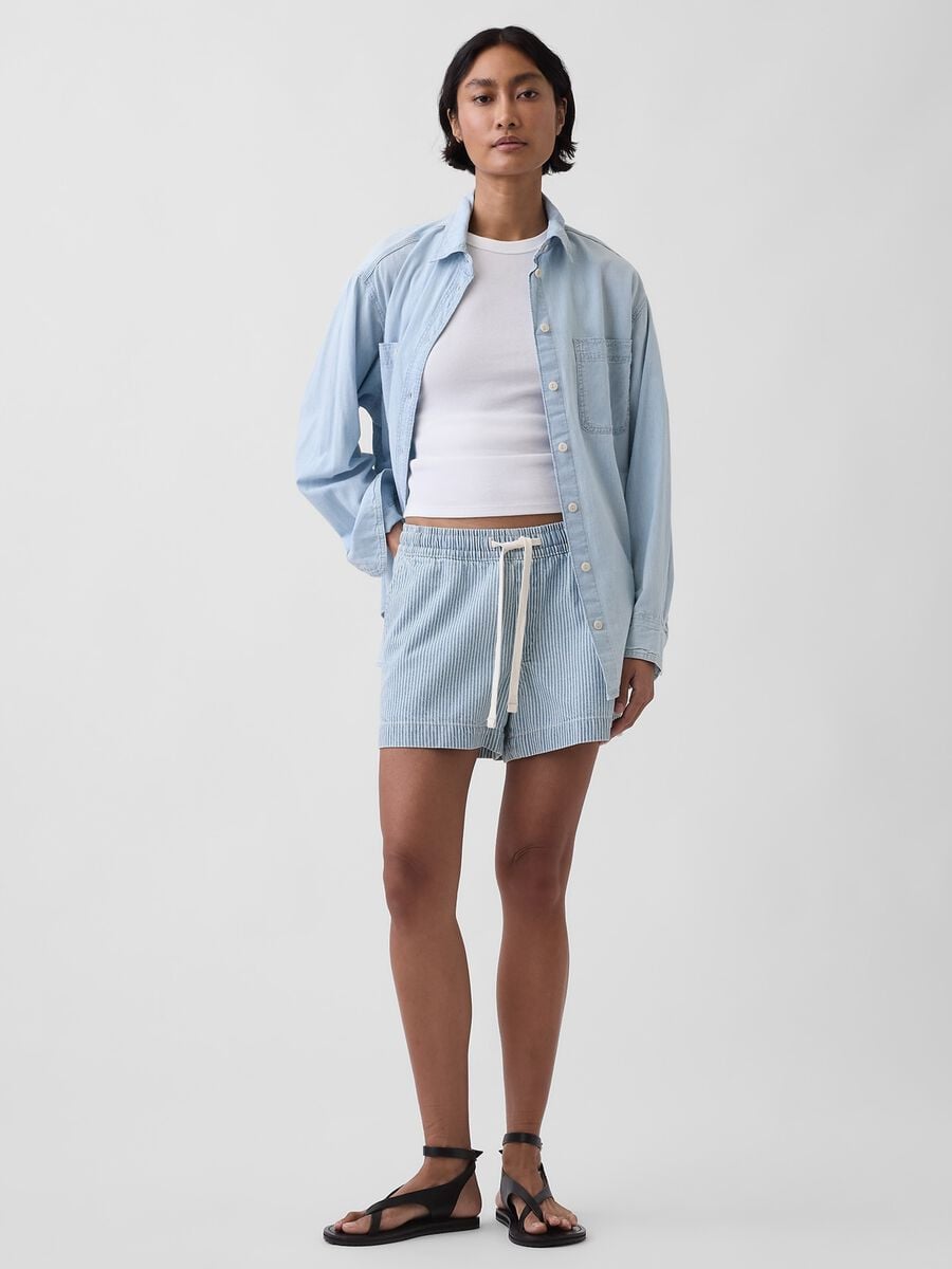 Shorts in misto cotone Donna_5