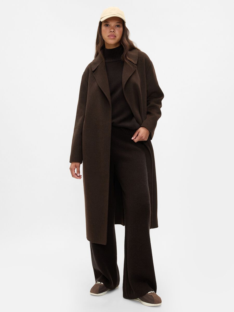 Pantalone a gamba larga a costine Donna_0