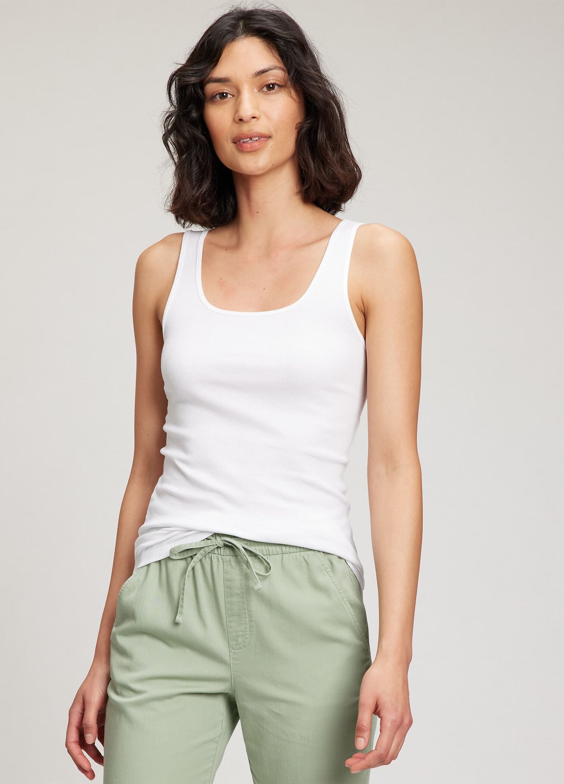 Bipack tank top a costine sottili