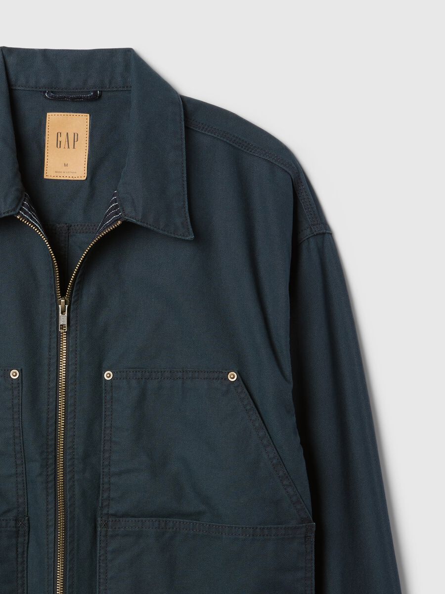 Carpenter jacket in denim Man_4