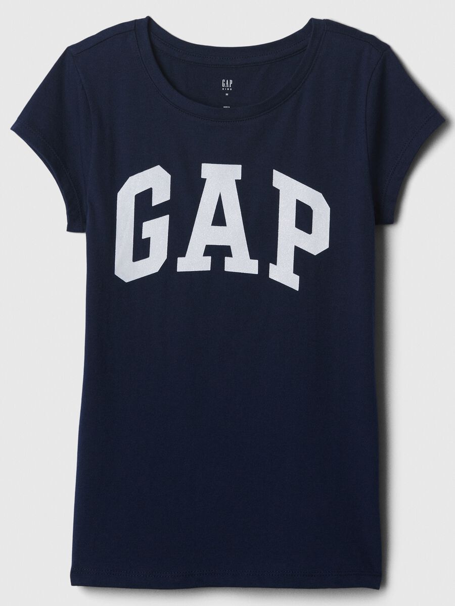 Pure Cotton Regular Fit T-shirt with Logo Girl_0