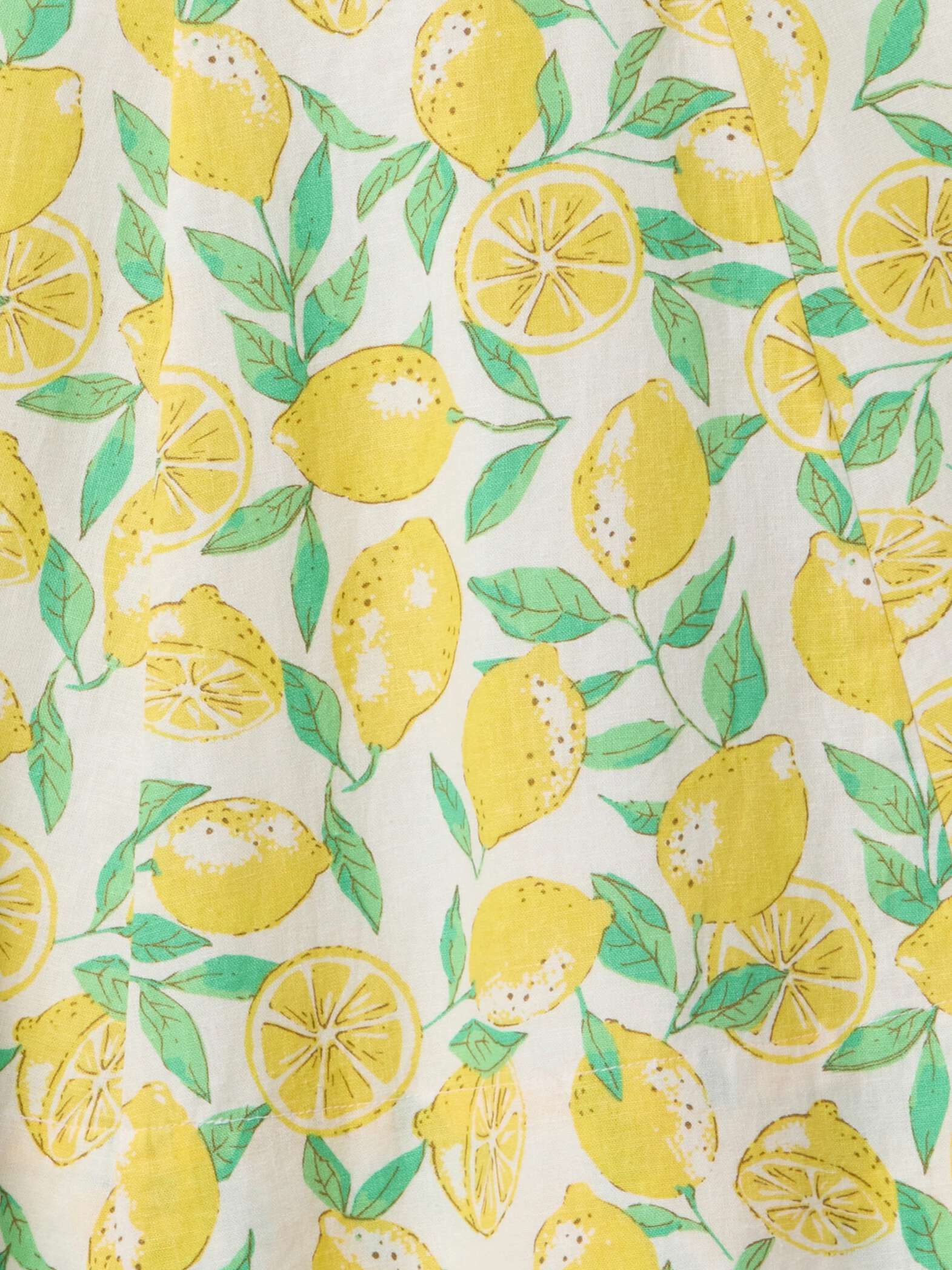 Abito corto multicolor con fantasia limoni_6