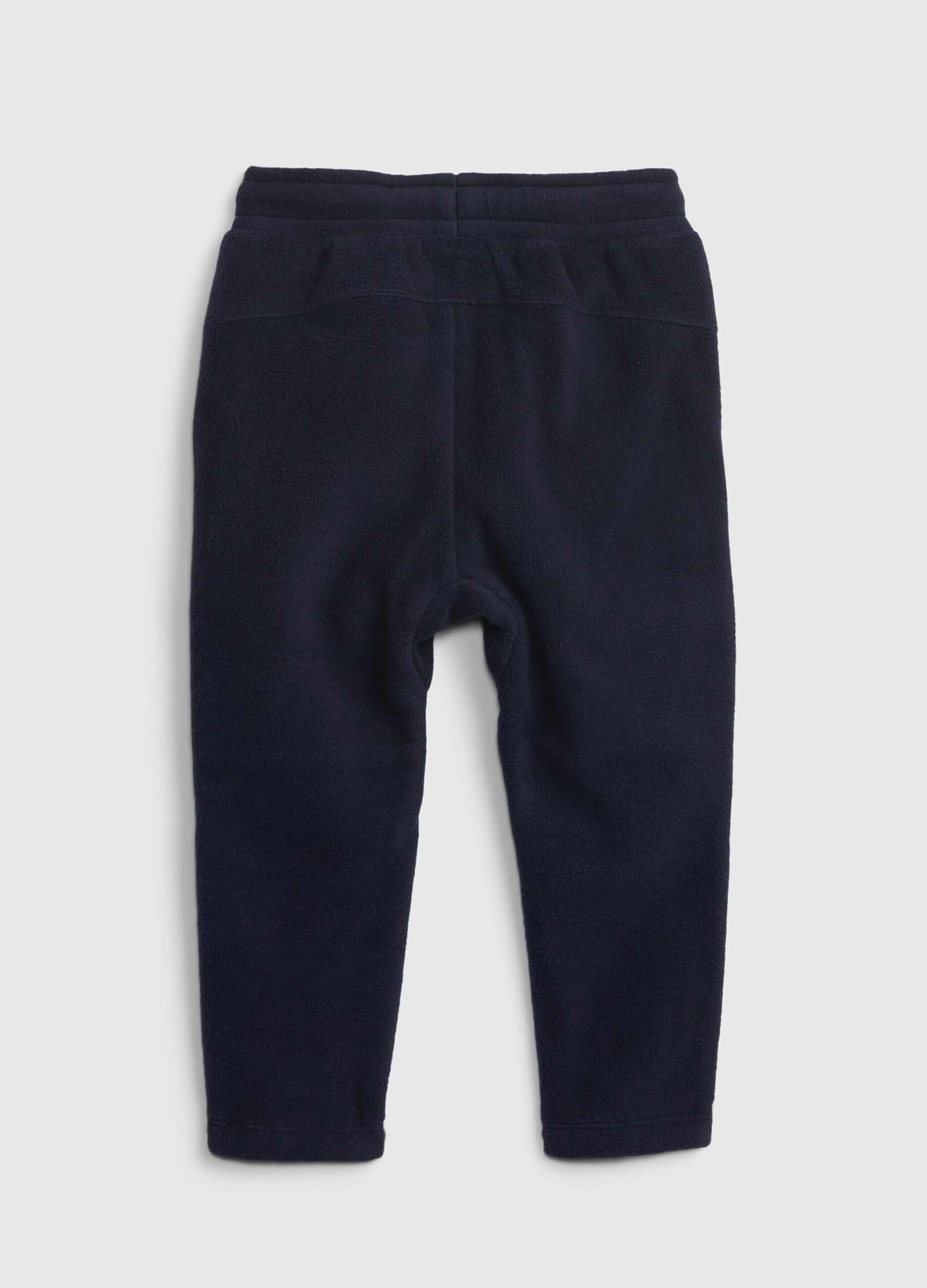 Joggers in pile con ricamo logo_1