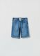 Denim Bermuda shorts with drawstring_0