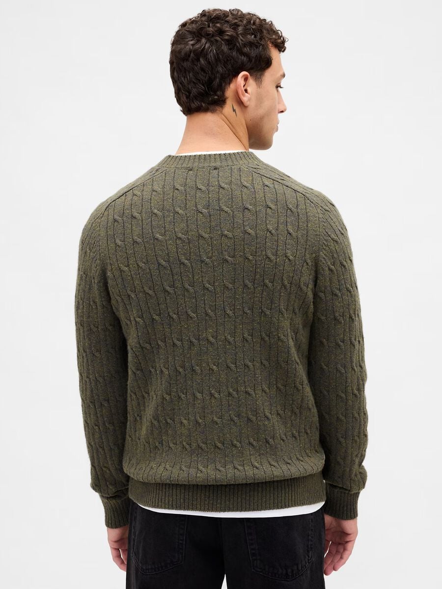 Green Wool Jumper Man_1