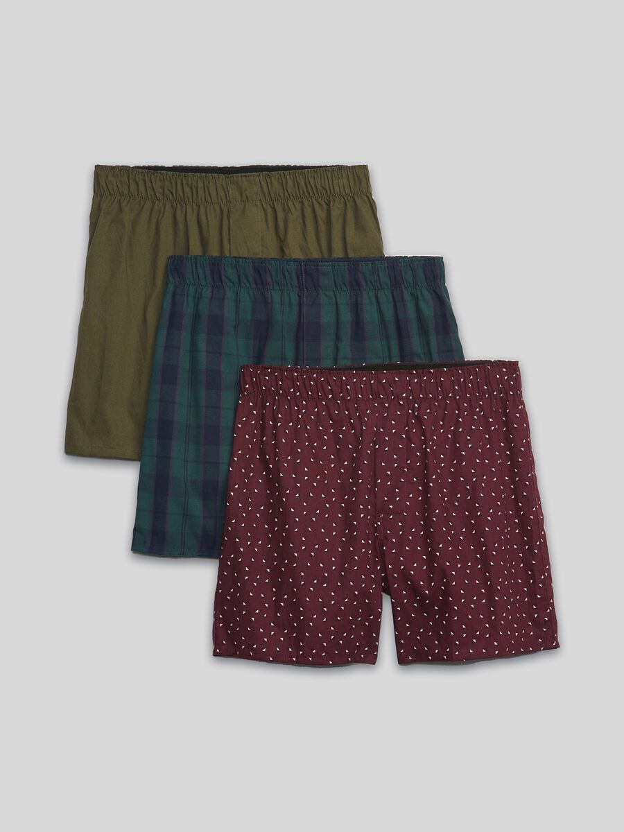 Three-pack patterned boxer shorts Man_0