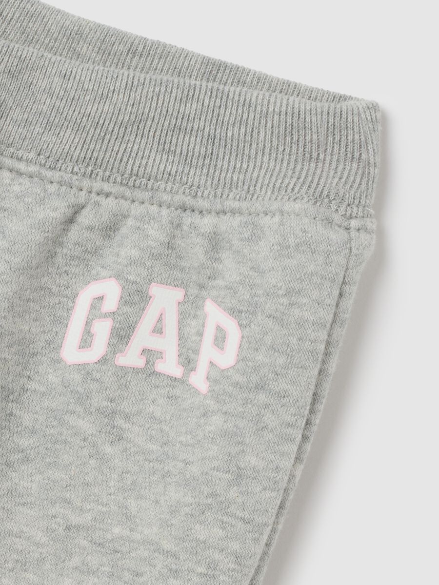 Joggers with hood and logo patch Baby Girl_2