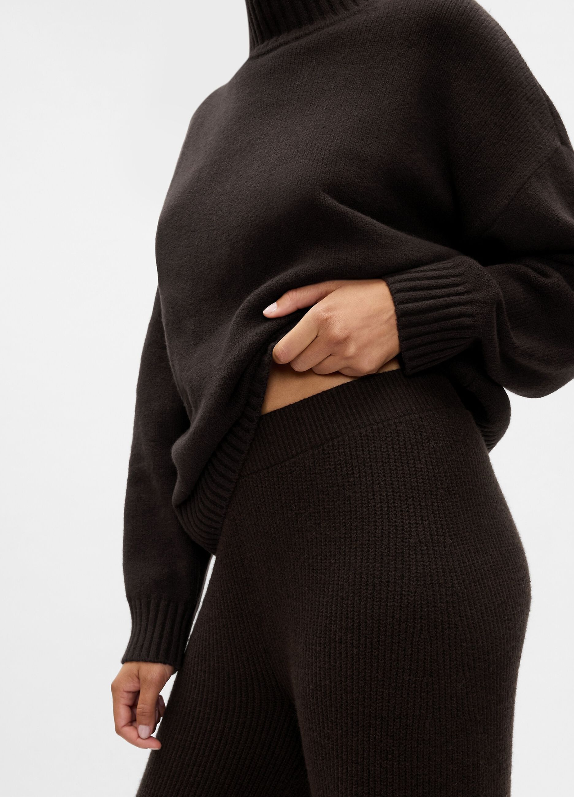 Pantalone a gamba larga a costine_4
