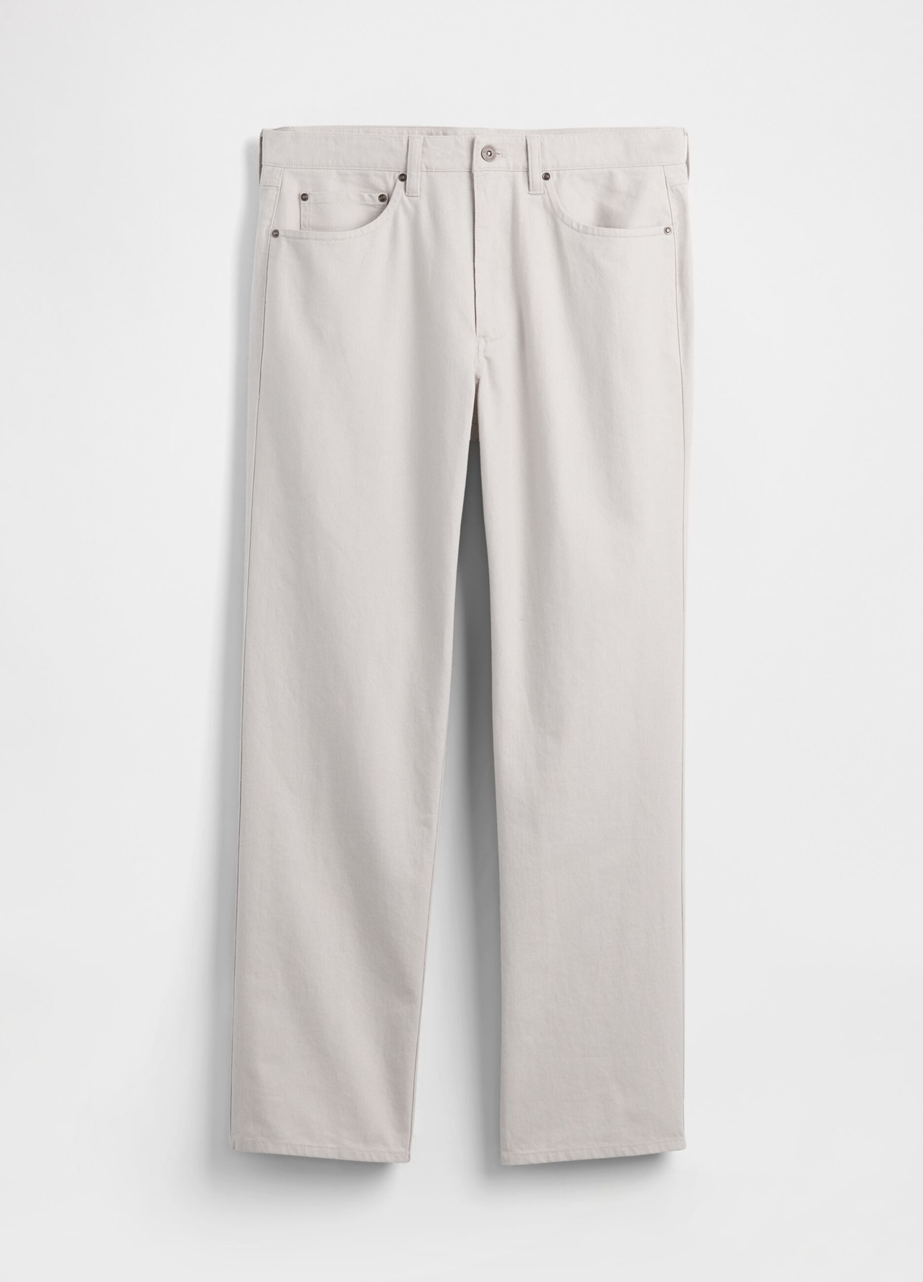 Linen and cotton blend trousers