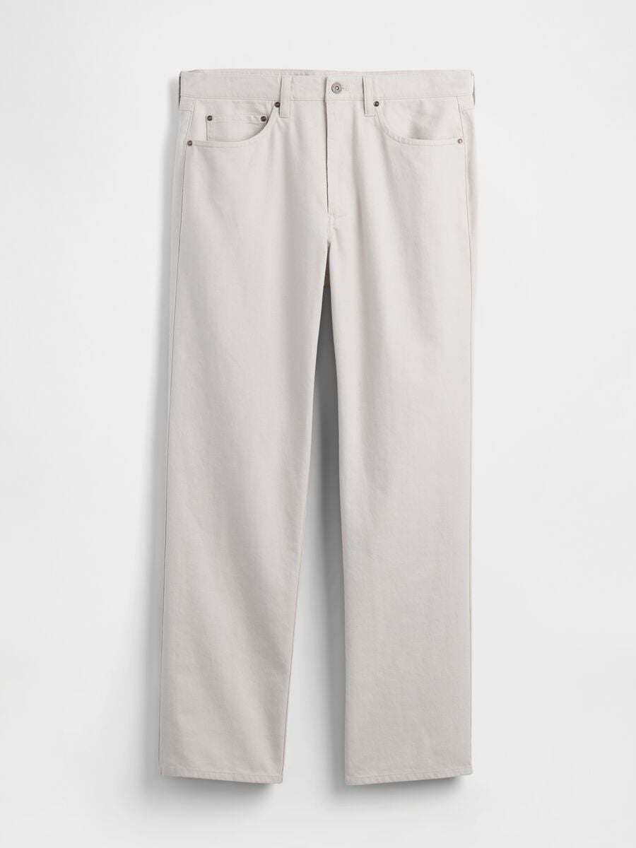 Linen and cotton blend trousers Man_4