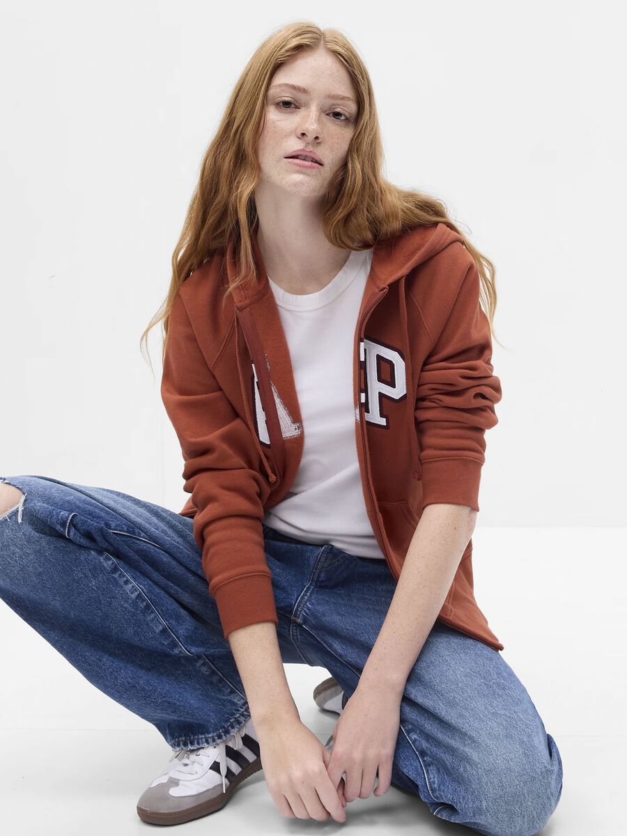 Full-zip con maniche raglan ricamo logo Donna_0
