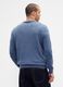 Blue wool and polyamide blend pullover_2