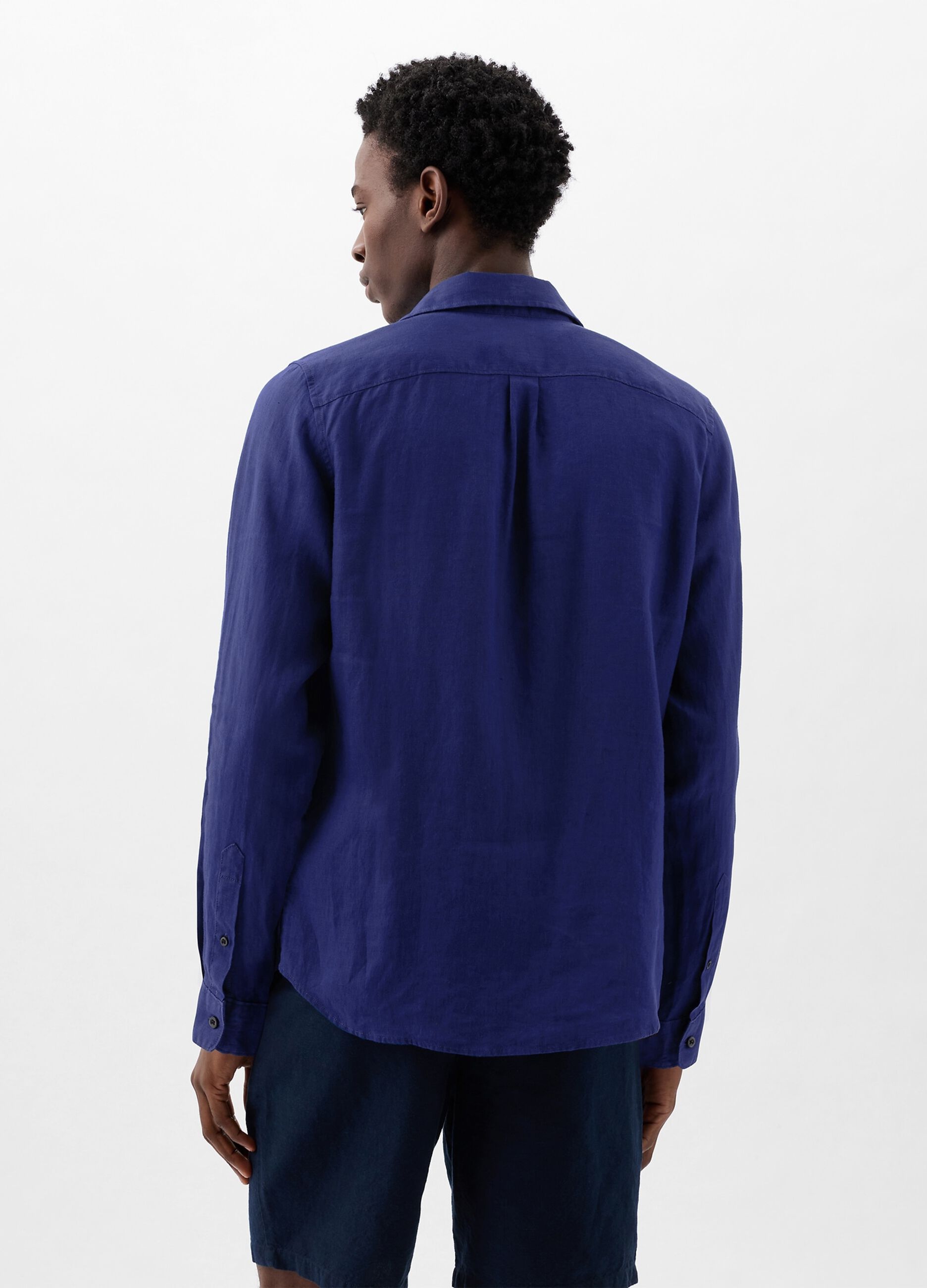 Camicia regular fit in lino_2