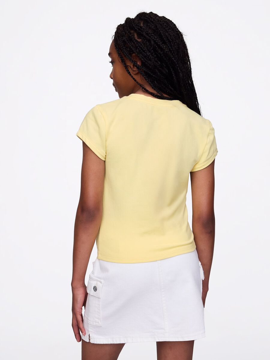 GAP Kids Yellow Short Sleeve T-shirt Girl_1