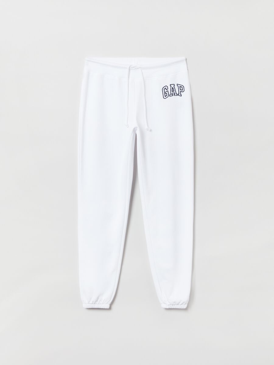 Joggers in felpa con ricamo logo Donna_0