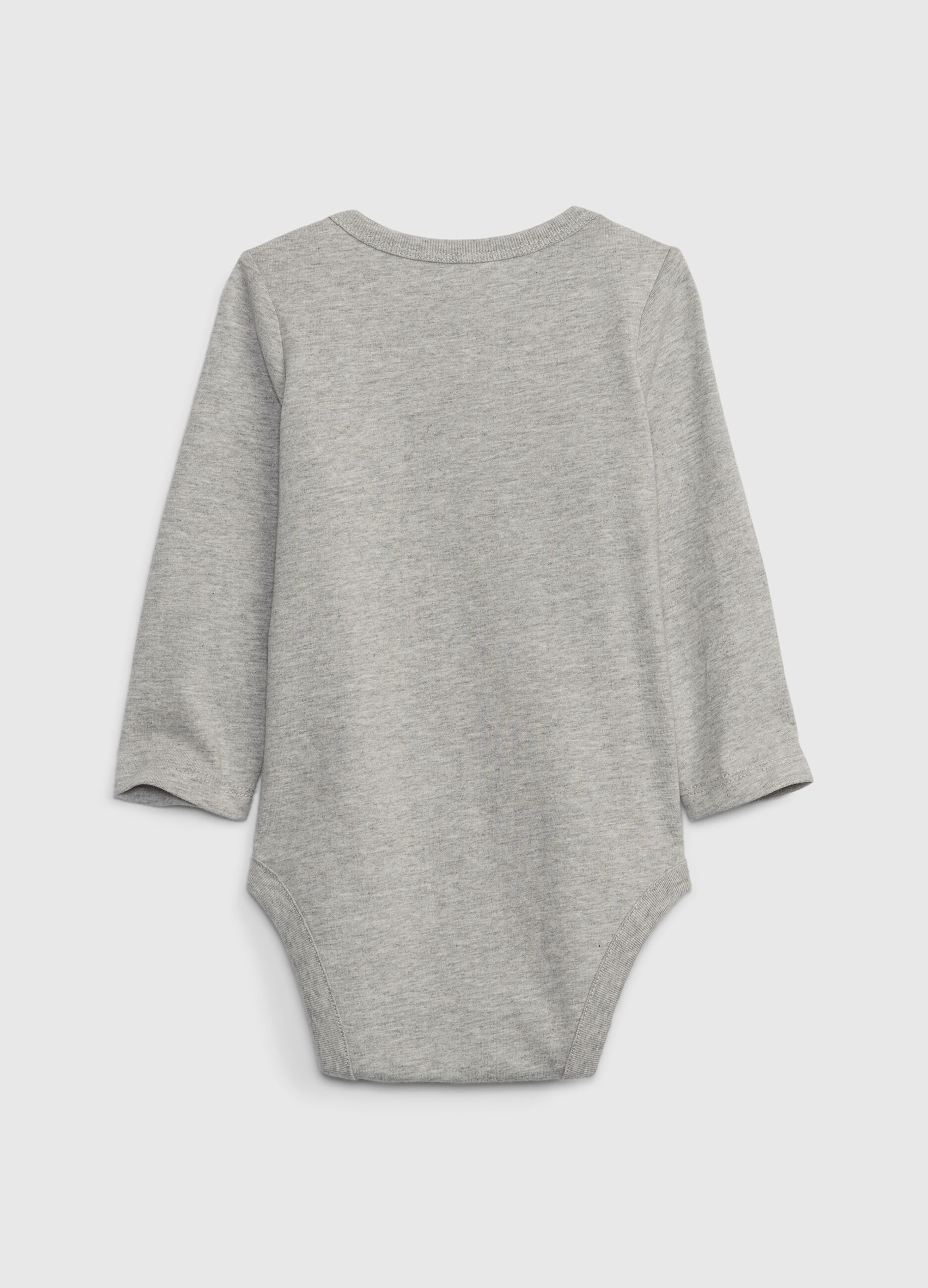 Long-sleeved bodysuit with logo print_1