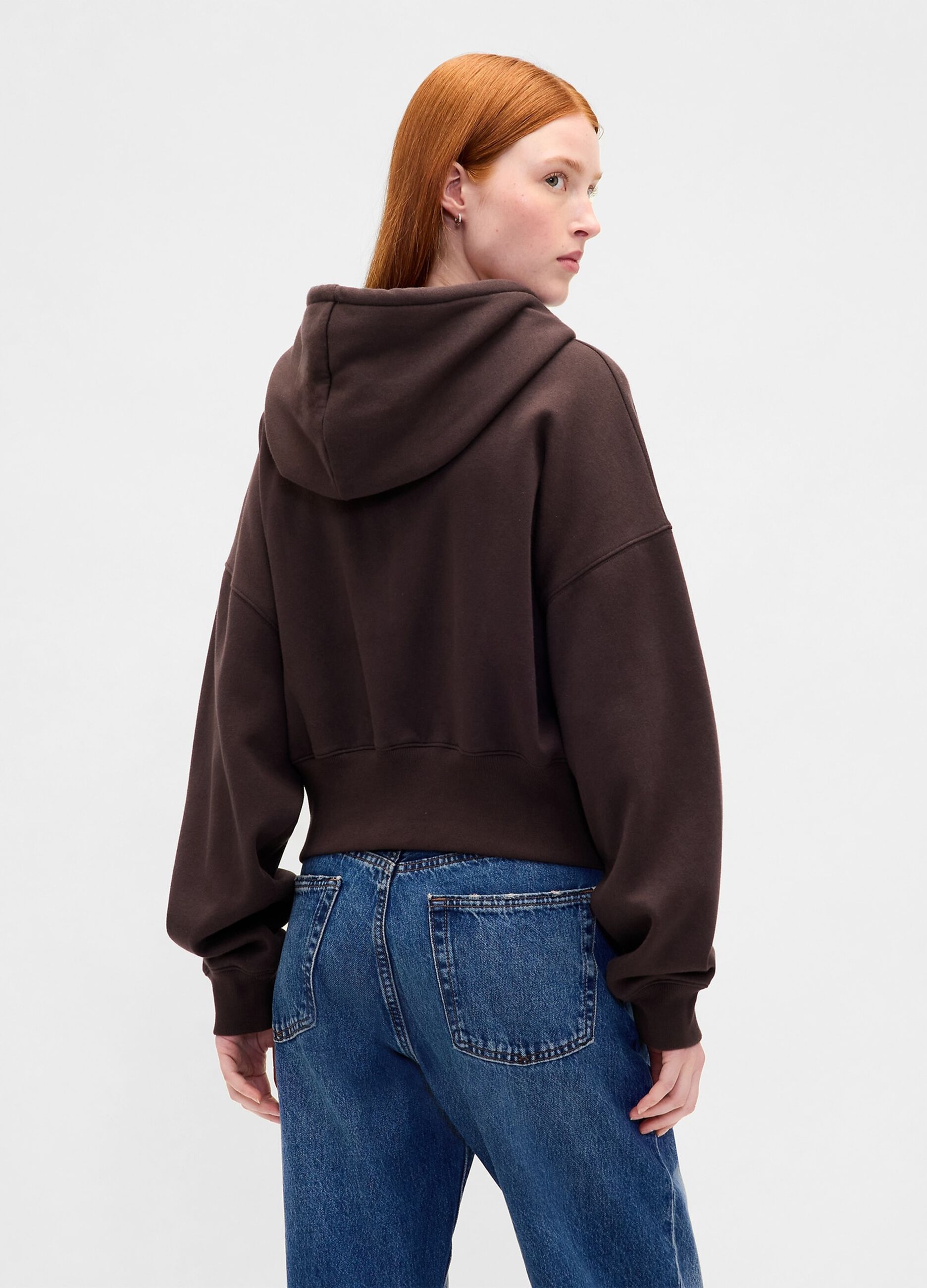 Felpa con cappuccio e zip