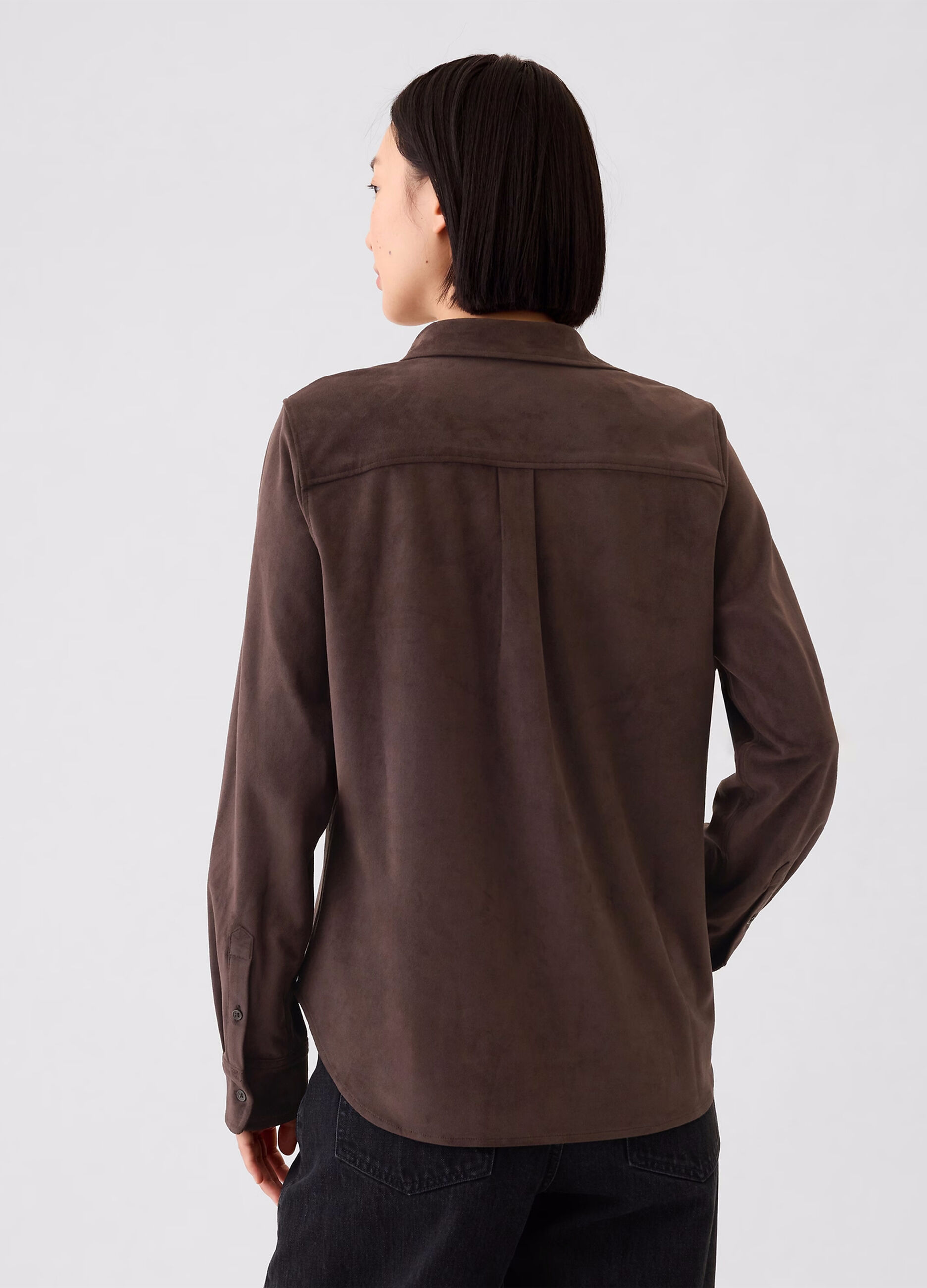 Camicia scamosciata con tasca_2