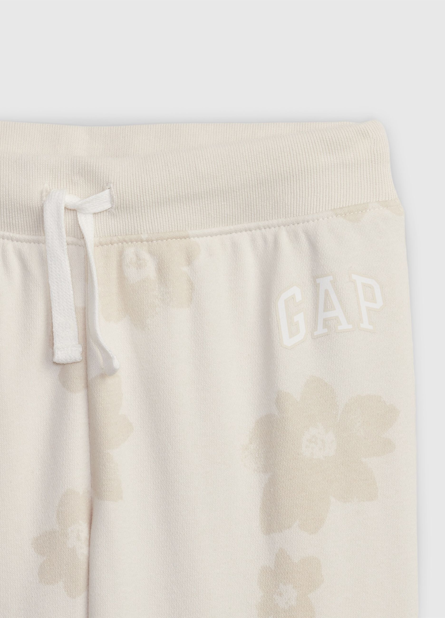 Joggers con stampa a fiori e logo_2