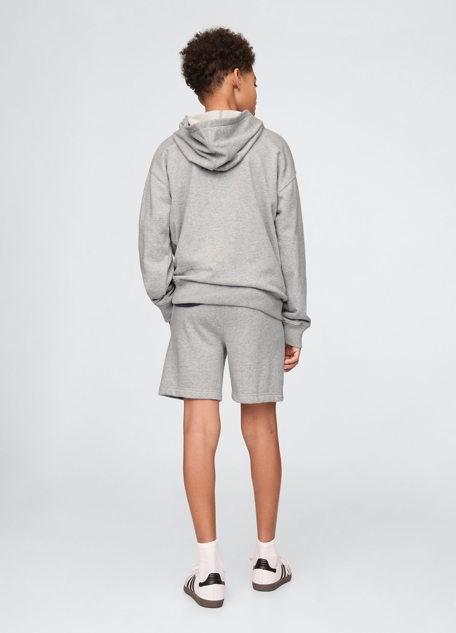 Shorts grigi con logo GAP per bambini_2