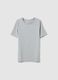T-shirt girocollo in cotone e modal melange_2