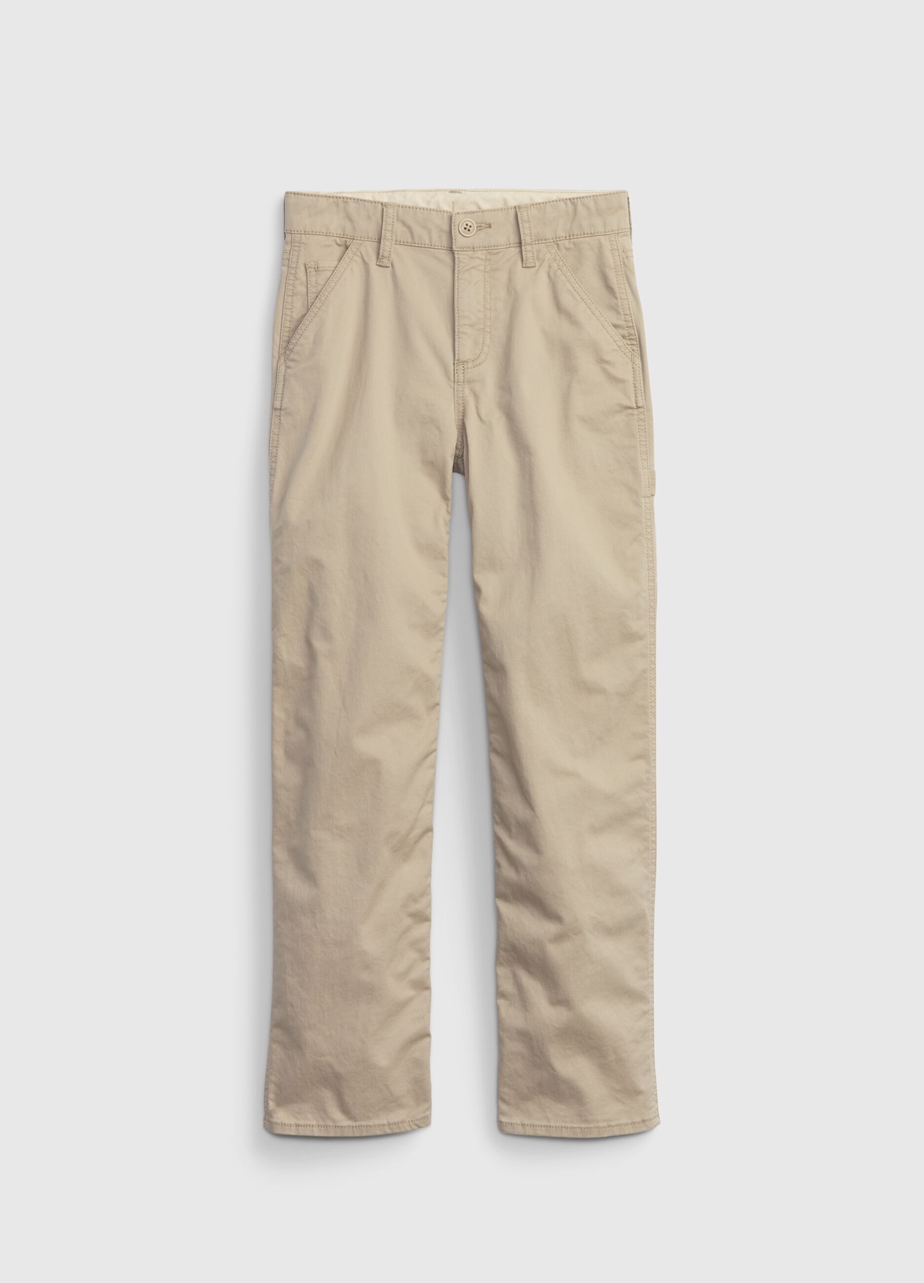 Pantaloni carpenter in cotone stretch