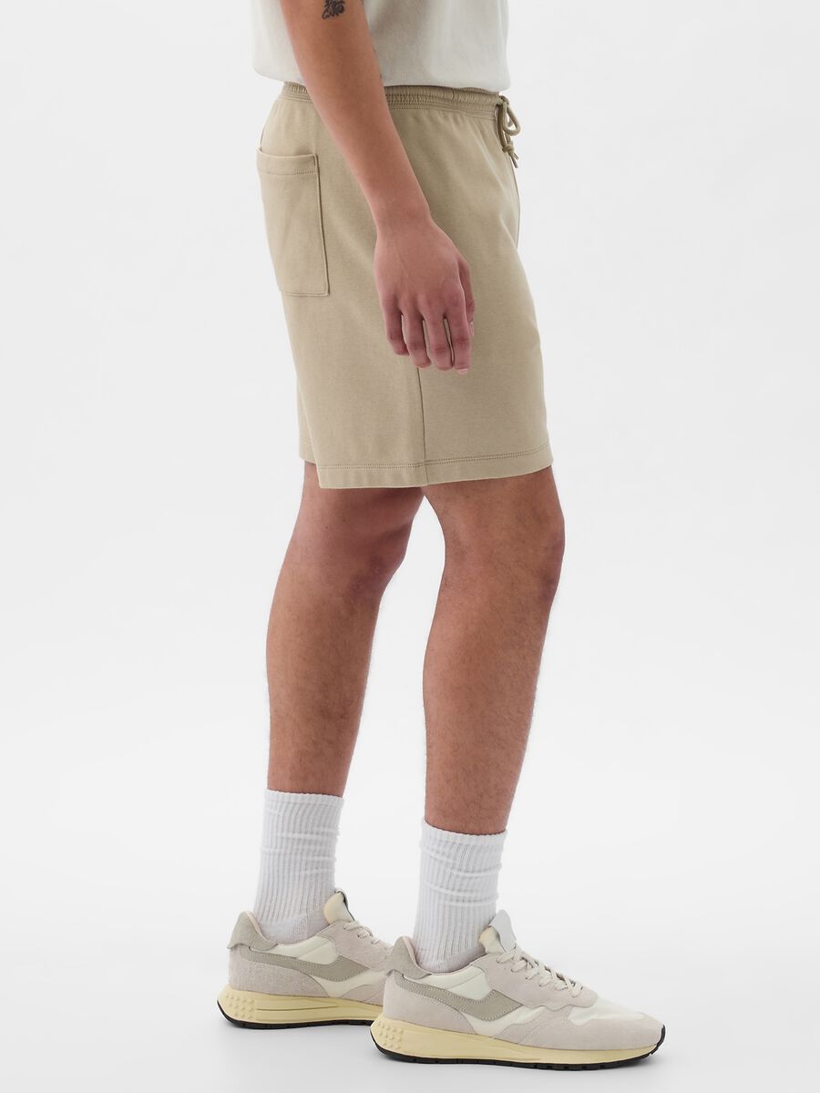Shorts jogger in felpa stampa maxi logo Uomo_1