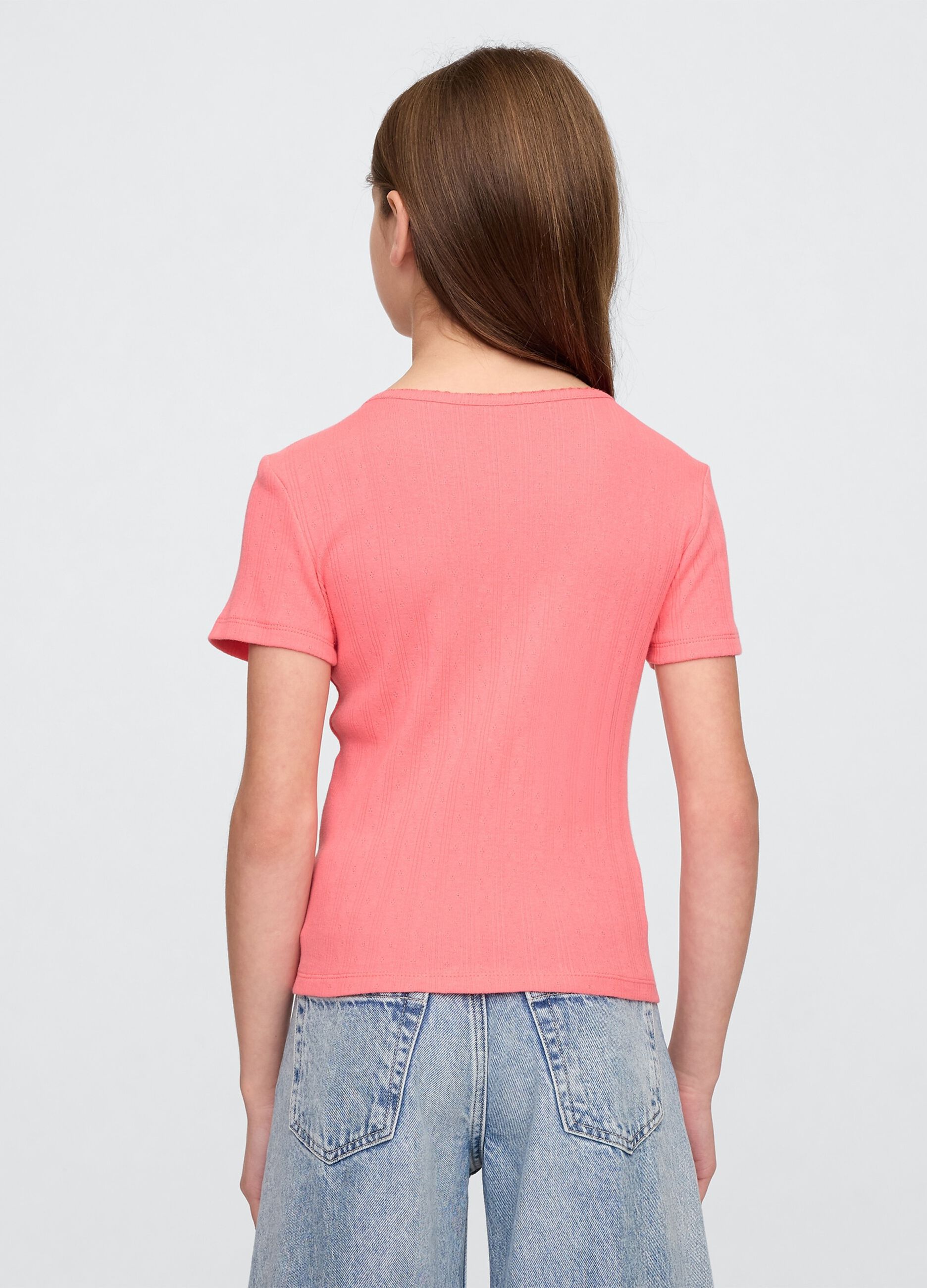 Maglietta rosa a costine_1