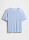 T-shirt a maniche corte in misto lino_3