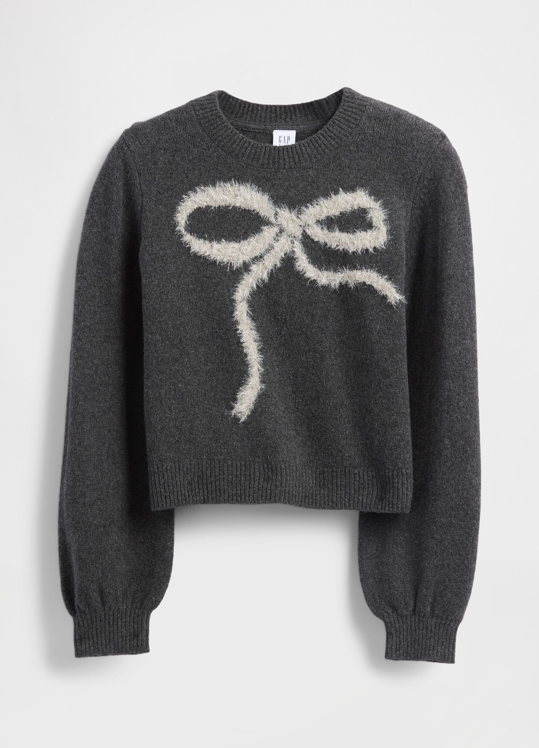 Maglione in misto cotone con fiocco