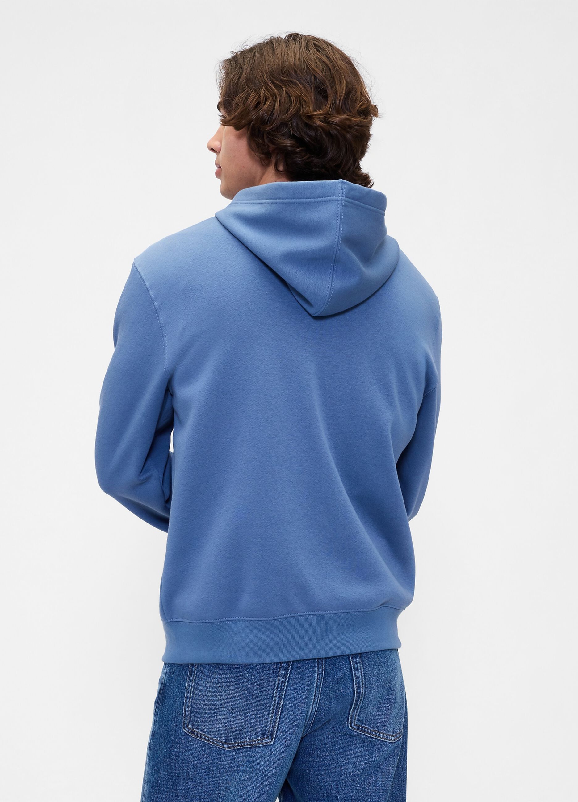 Felpa blu con chiusura a zip intera_2