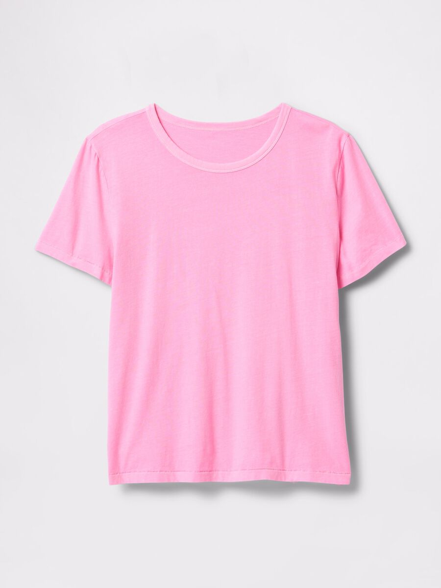 T-shirt rosa a maniche corte in cotone Gap Donna_3