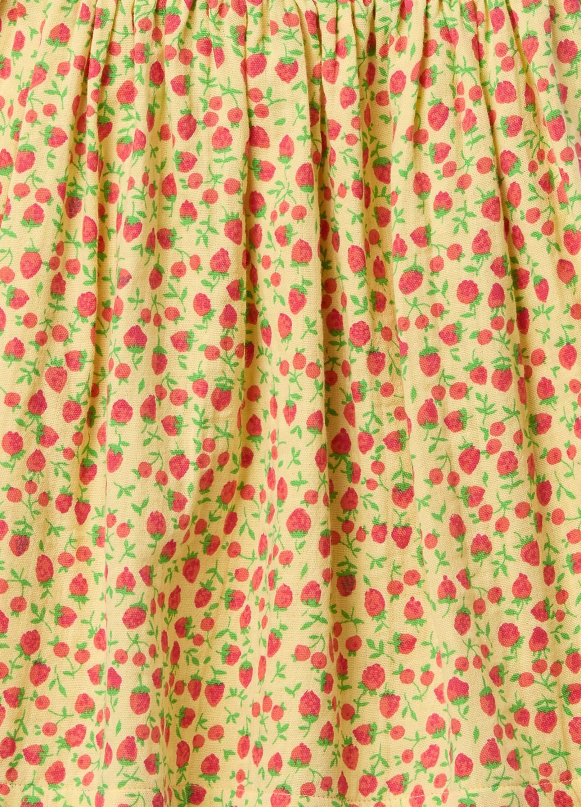 Vestito estivo a fiori giallo per bambina_3