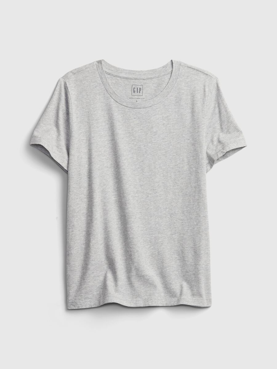 Cotton T-shirt with round neck Woman_4