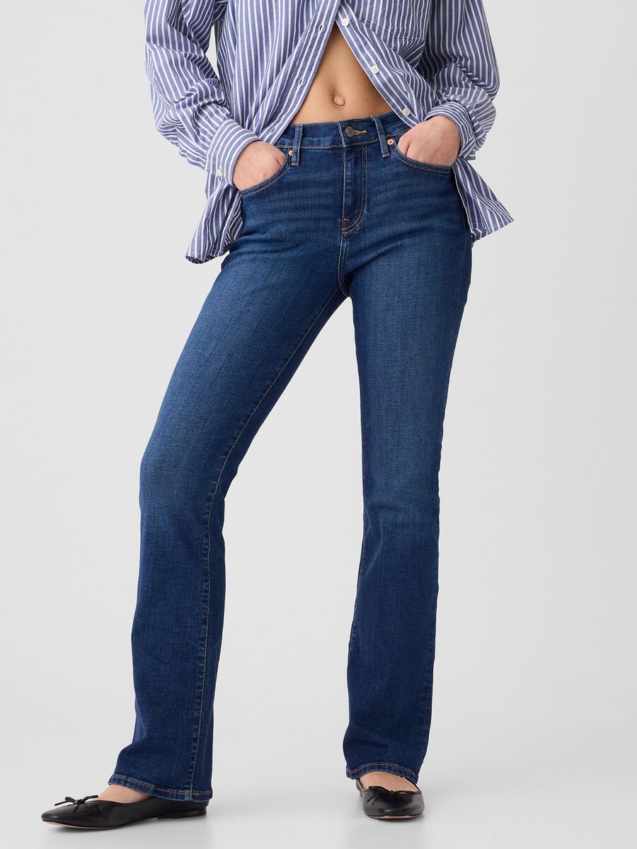Jeans bootcut flare fit a vita alta Donna_1