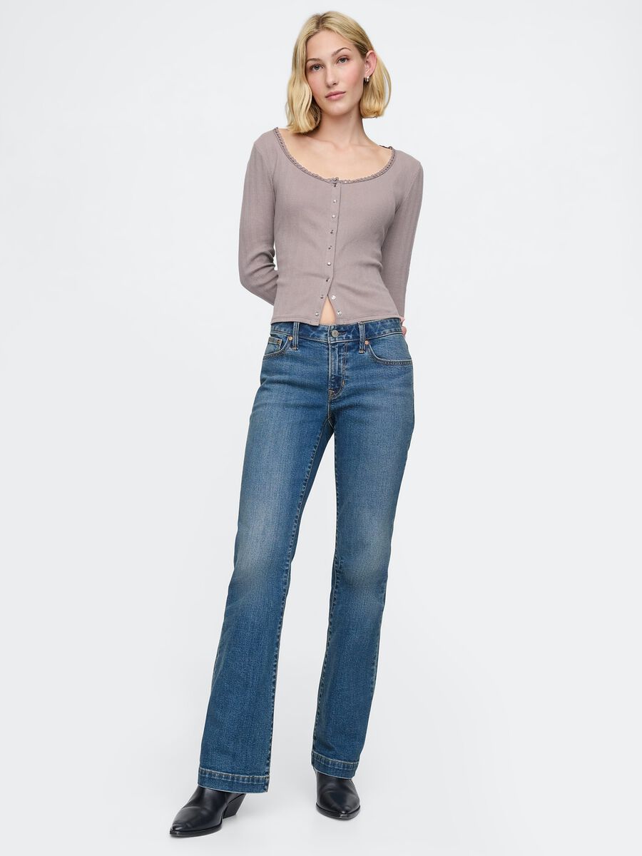 Jeans a gamba larga in misto cotone Gap Donna_0