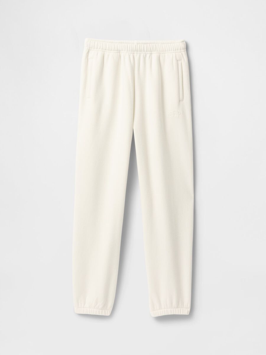 White Knitted Trousers Girl_3