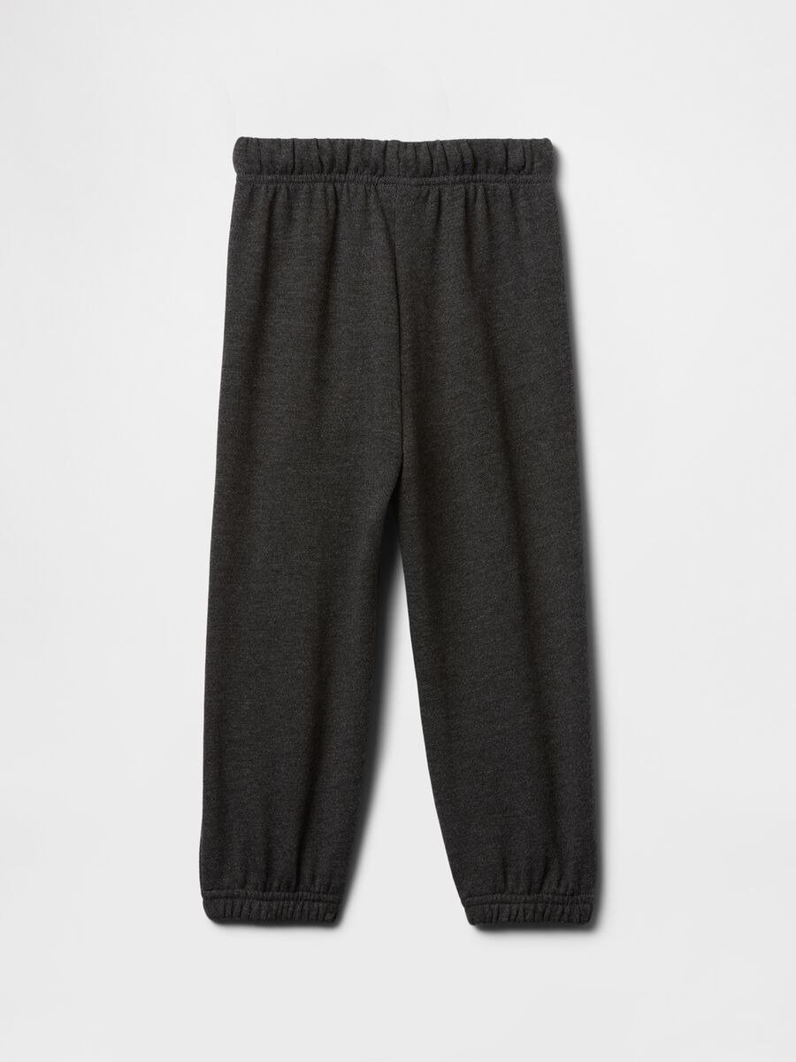 Grey trousers in cotton and polyester blend Baby Boy_1