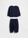 Set blu per neonato in misto cotone_1