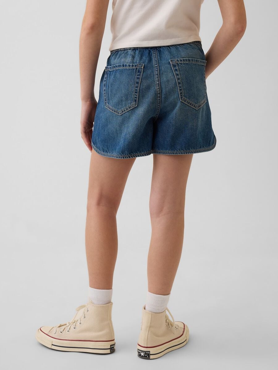 Pure cotton denim shorts Girl_2