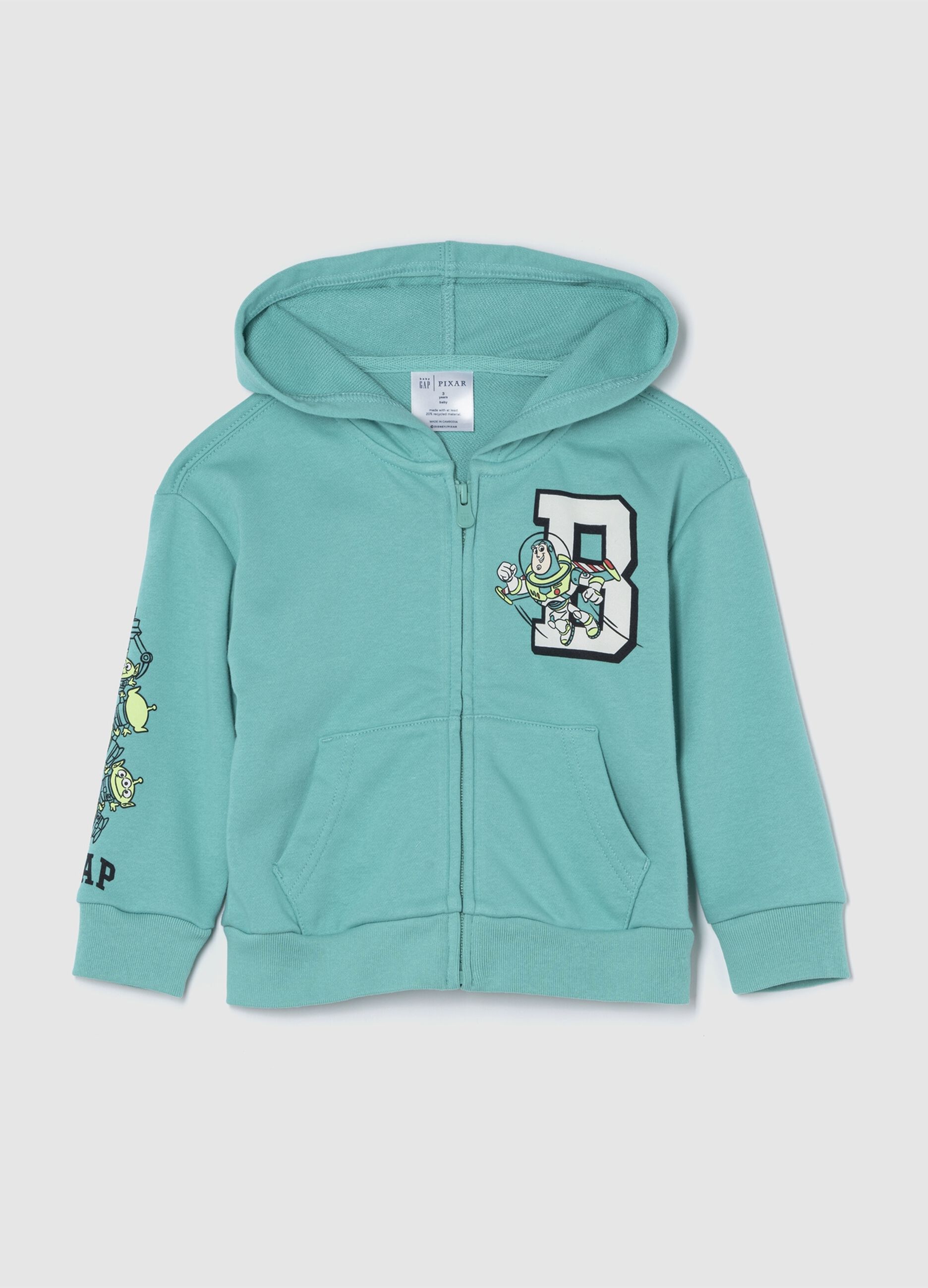 Felpa con cappuccio verde GAP Kids