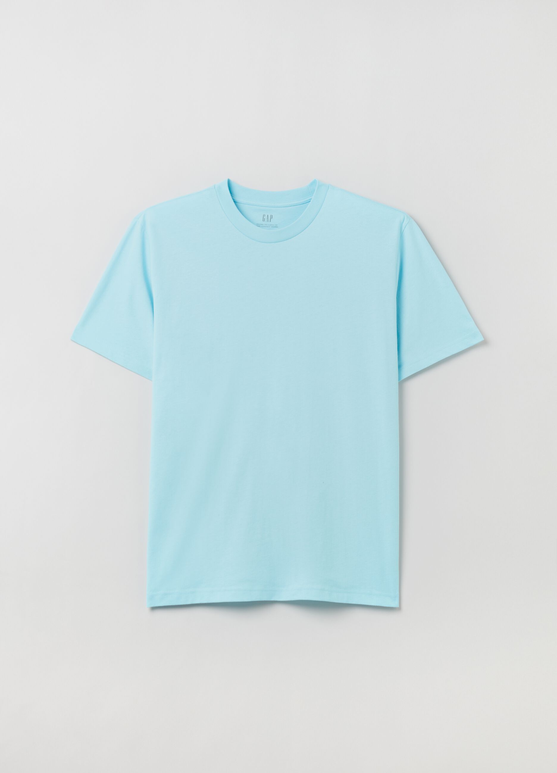T-shirt girocollo in cotone_1