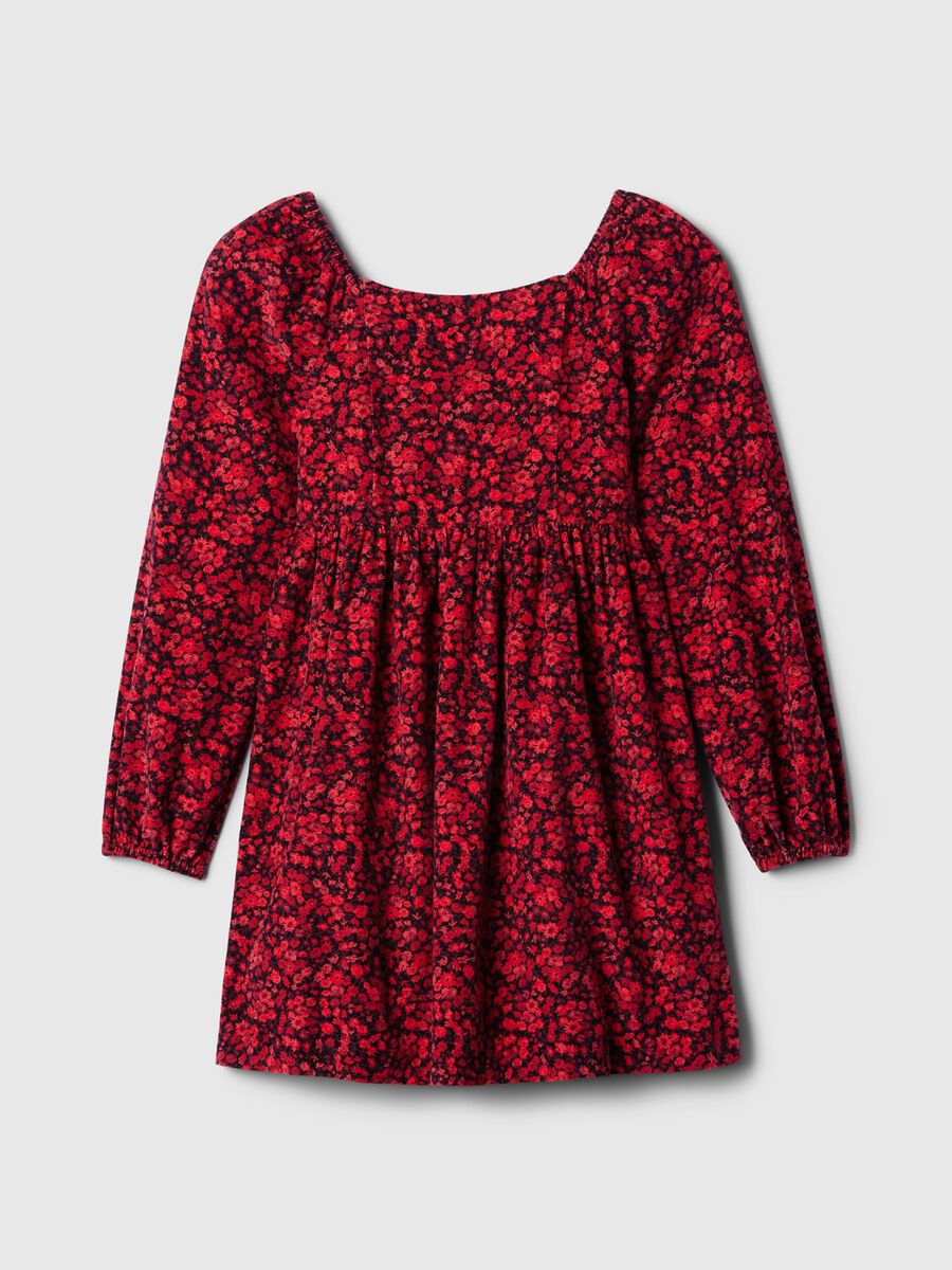 Vestito in cotone con maniche a sbuffo Bambina_2