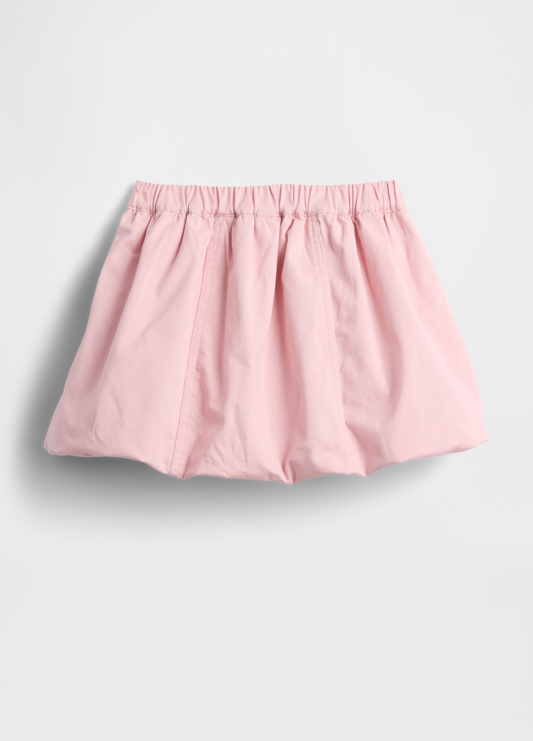 Gonna rosa elasticizzata con tasche a cuore_1