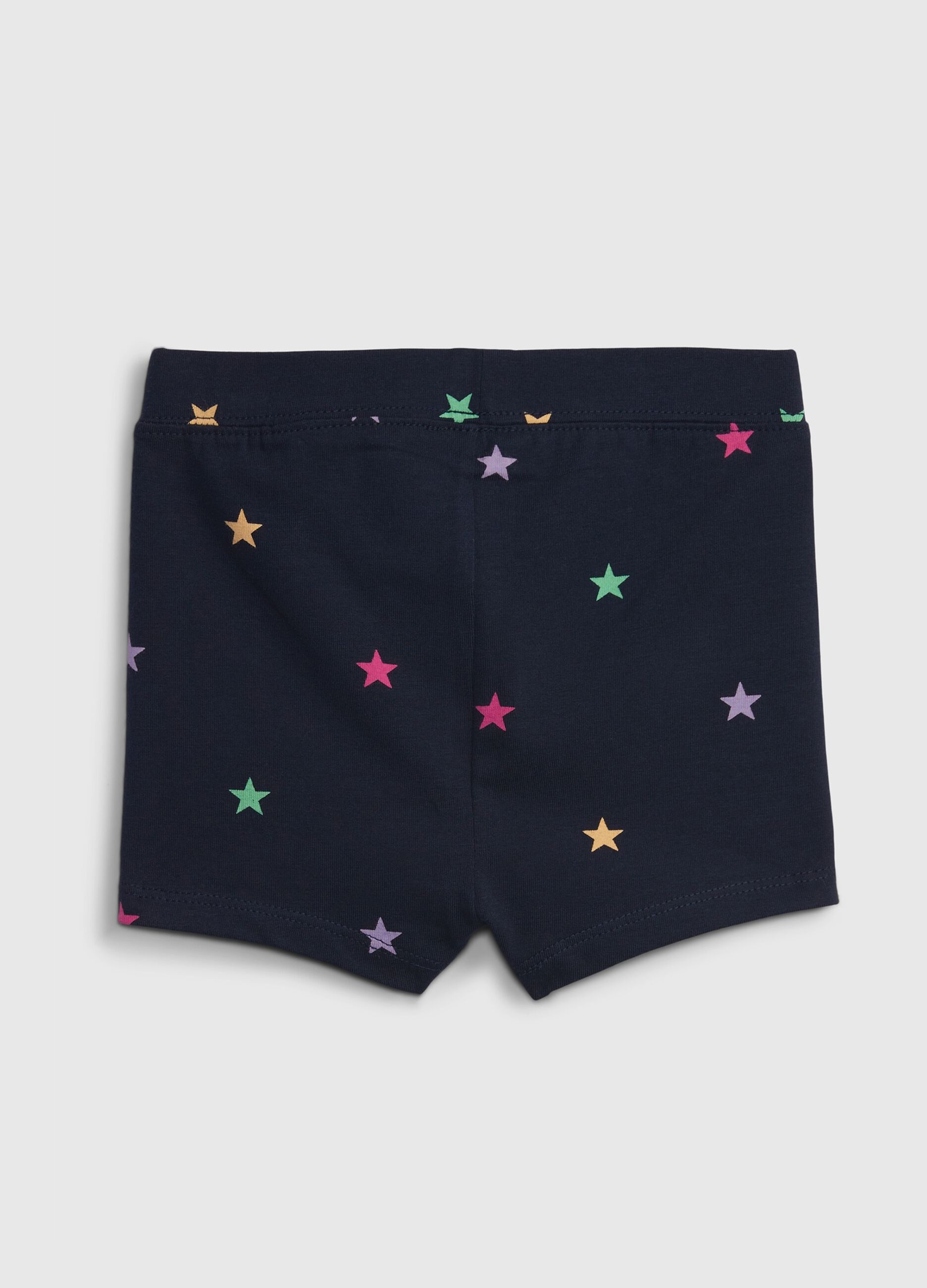 Shorts con stampa stelle multicolore_1