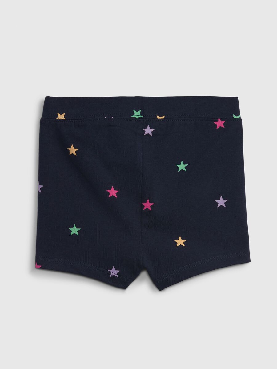 Shorts with multicoloured star print Newborn Boy_1