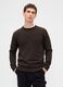 Maglione nero in cotone misto_1