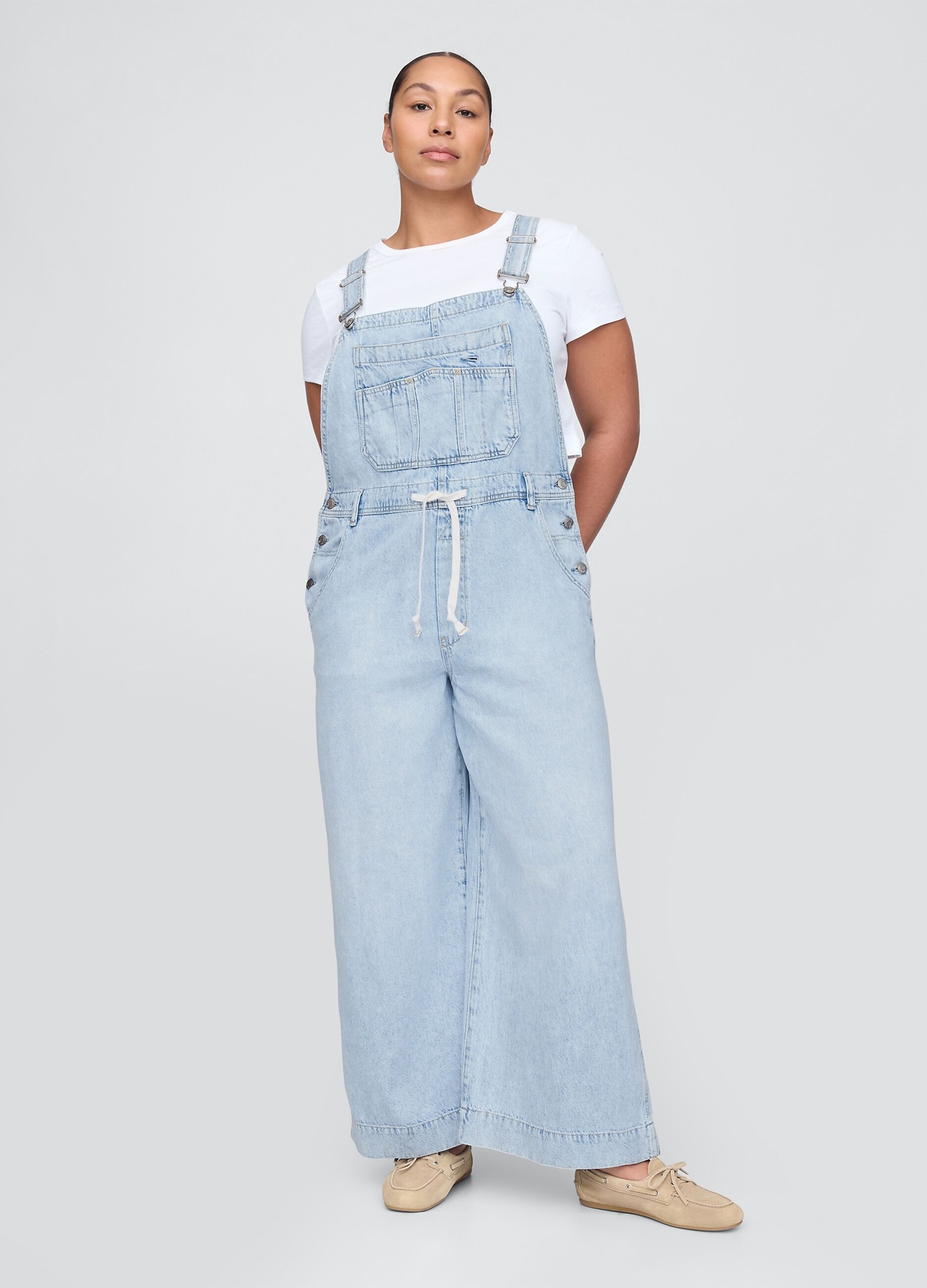 Salopette denim chiaro Gap_4