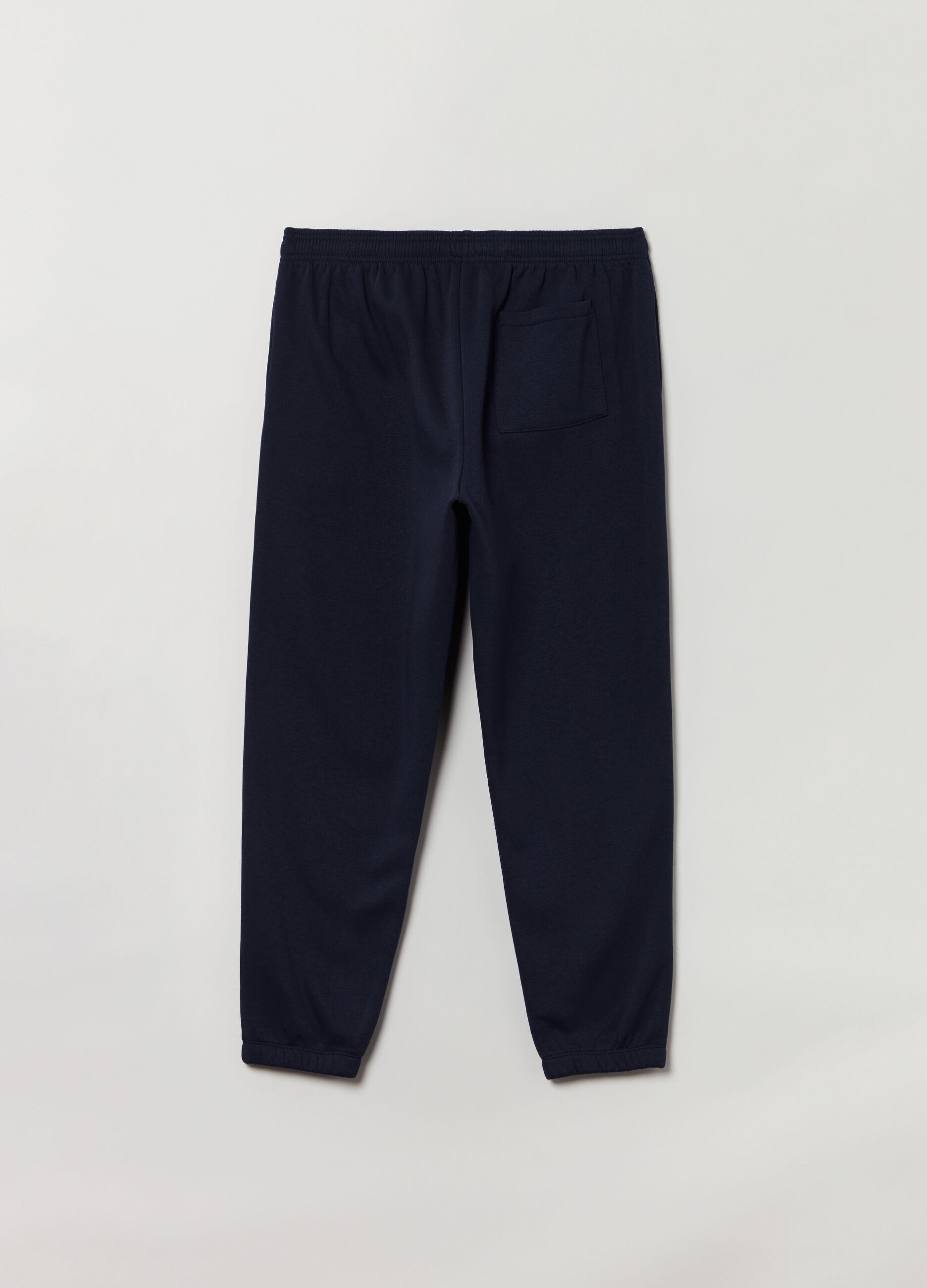Plush joggers with embroidered logo_1